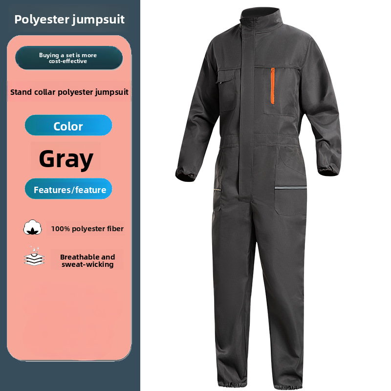 Auto Repair Shop Uniforms - ชุดทำงานสำหรับร้านซ่อมรถยนต์ 4S, ชุดคลุมสำหรับงานพ่นสีและซ่อมรถยนต์, ชุดคลุมช่างกันฝุ่น, ชุดทำงานป้องกัน