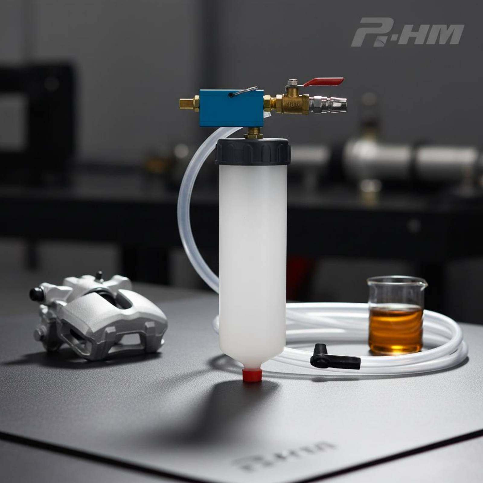 Brake Bleeder Kit - เครื่องไล่ลมเบรกแบบนิวเมติก ระบบเติมน้ำมันเบรกแบบไร้อากาศ ชุดไล่ลมคลัตช์ ทนทานต่อการกัดกร่อน สำหรับช่างยนต์