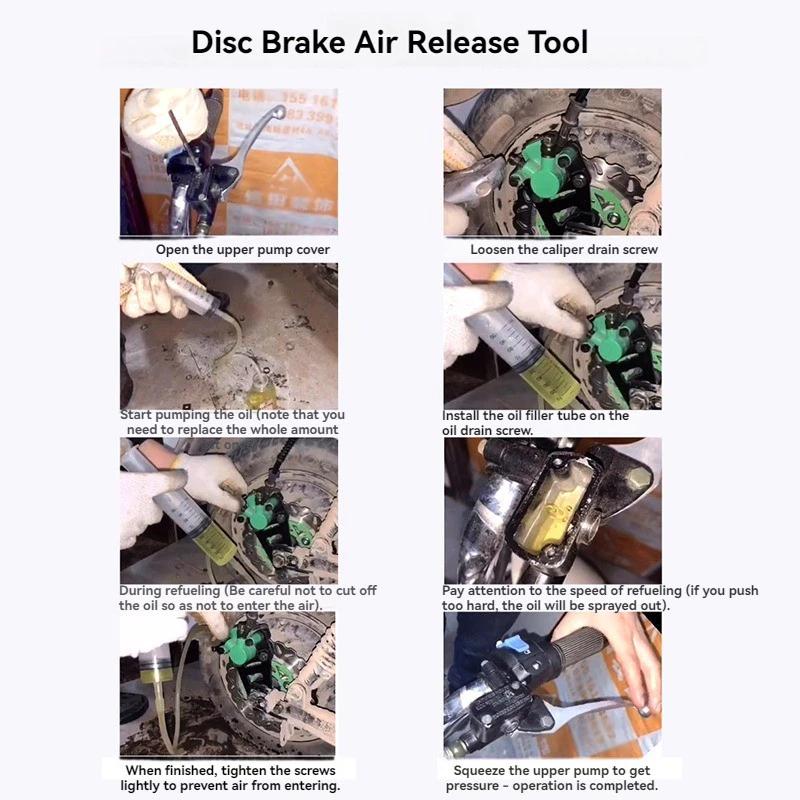 ชุดอุปกรณ์ฉีดลมเบรกมอเตอร์ไซค์ - Brake Bleeder Kit บทวิจารณ์และราคา
